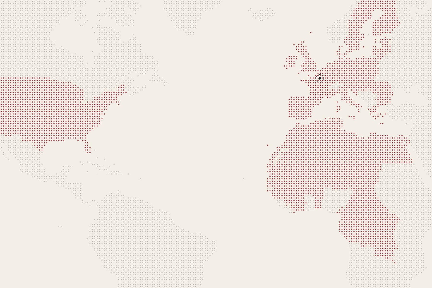 Carte du monde : la France et Paris, l’Europe, le Royaume-Uni, l’Afrique du Nord et l’espace OHADA, les États-Unis